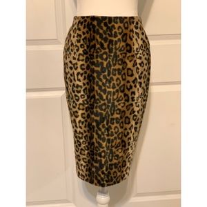 Faux Fur Pencil Skirt